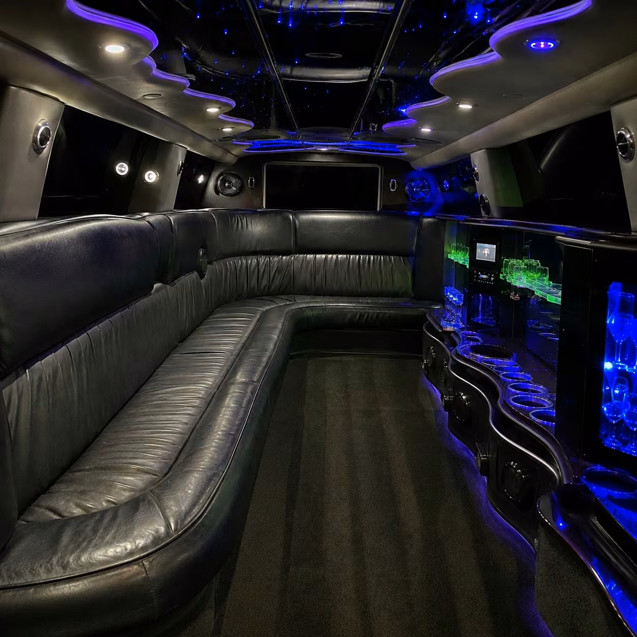 fort myers limo interior