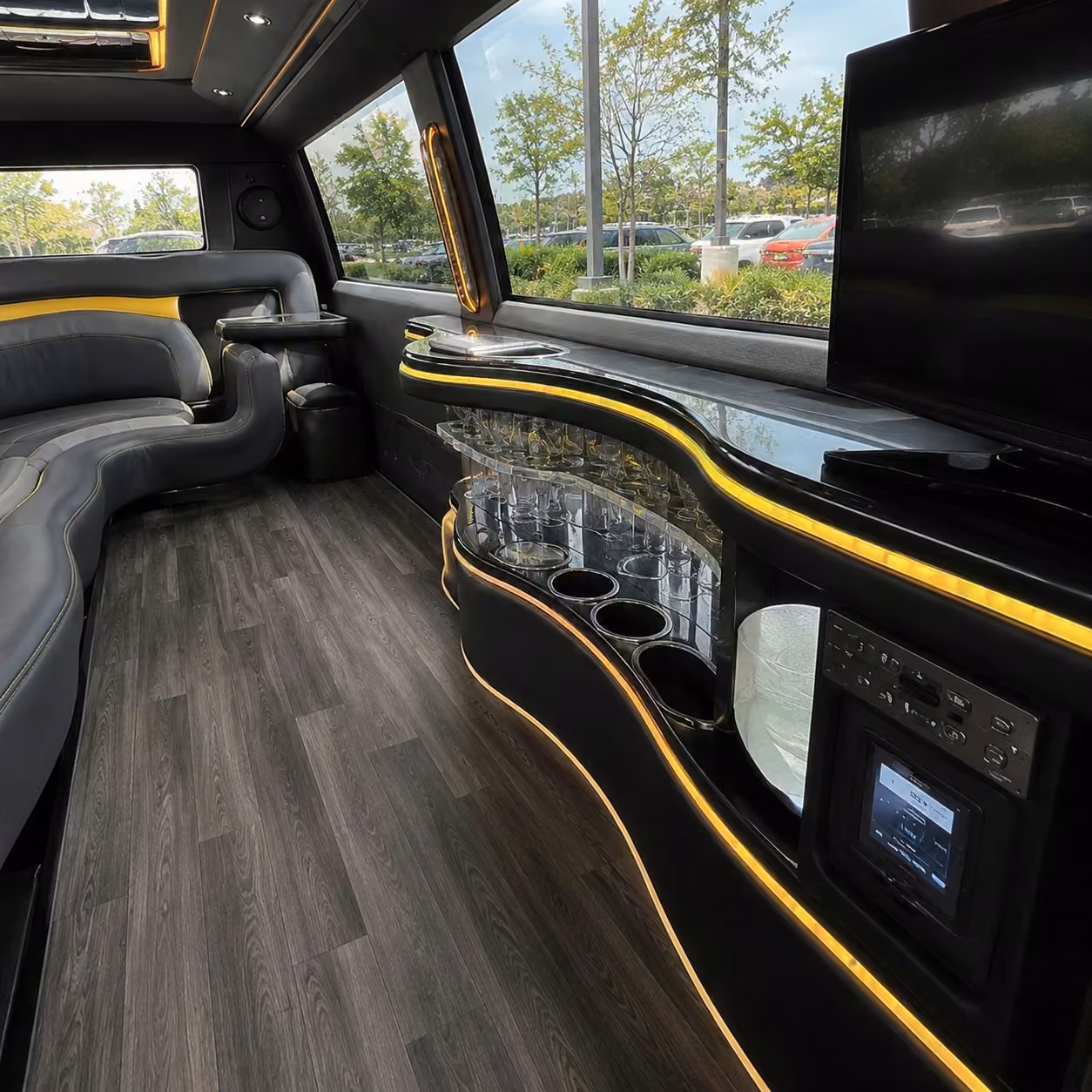 hummer limo interior